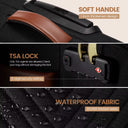 Jetsetter Carry-On By Lovevook (20inch) with 3 pcs Organizers