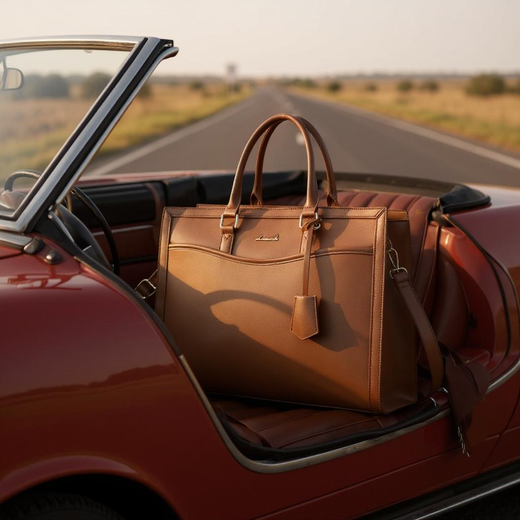 🍂 The Poléne Bag 🍂 ( Full Brown )15.6inch