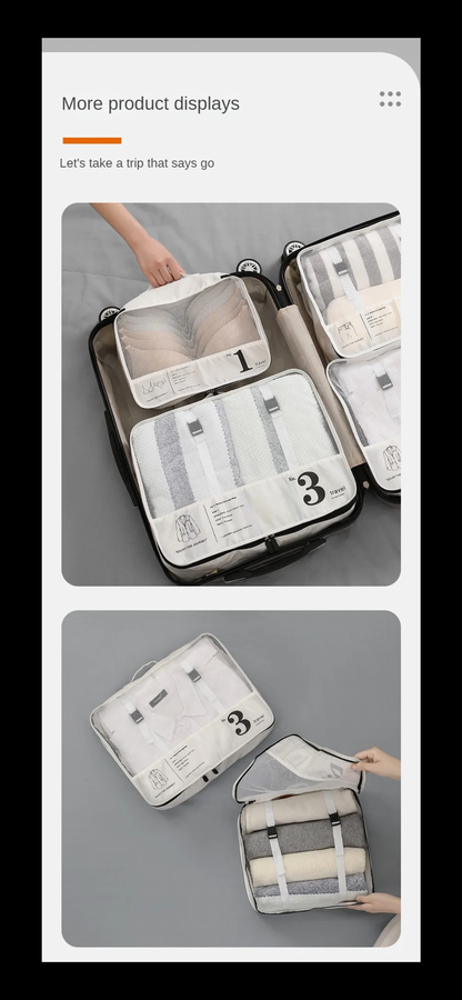 High Quality 7 pieces Travel Organizer Storage Bags
Suitcase Packing Set Storage Cases Portable
Luggage Organizer Clothe Shoe Pouch