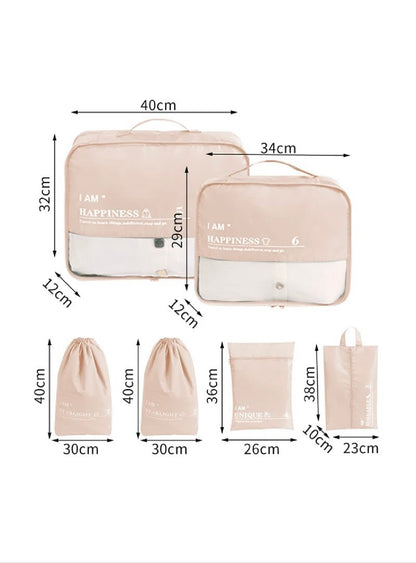 6 Pcs Polyester Travel Clothes Sorting & Organizing Makeup & Toiletry Storage
Bags