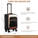 Jetsetter Carry-On By Lovevook (20inch) with 3 pcs Organizers
