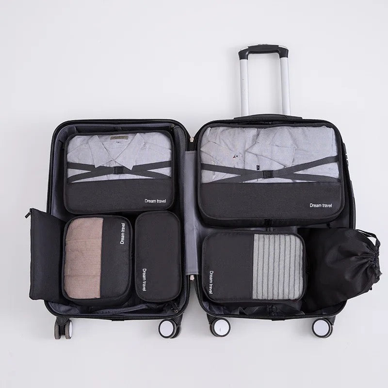 7pcs Storage Organizer I Travel
Packing Cube & Pouch