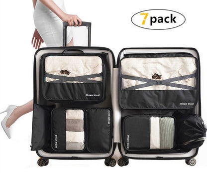 7pcs Storage Organizer I Travel
Packing Cube & Pouch