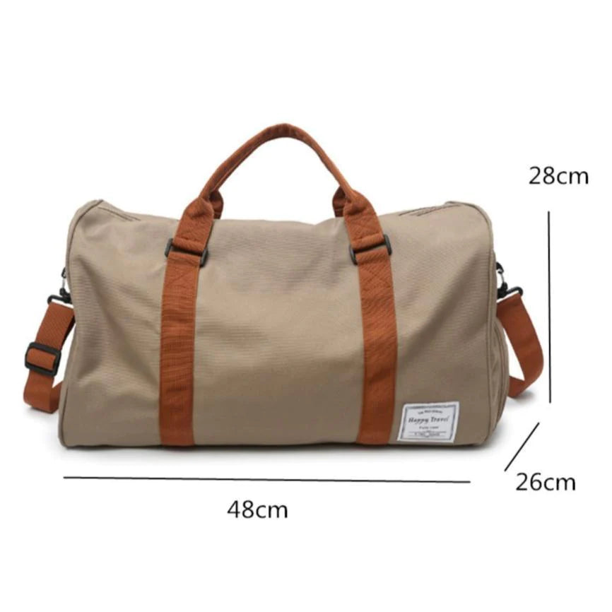 Duffel Bag / Large Travel Duffel Sports Bag with Shoes Compartment