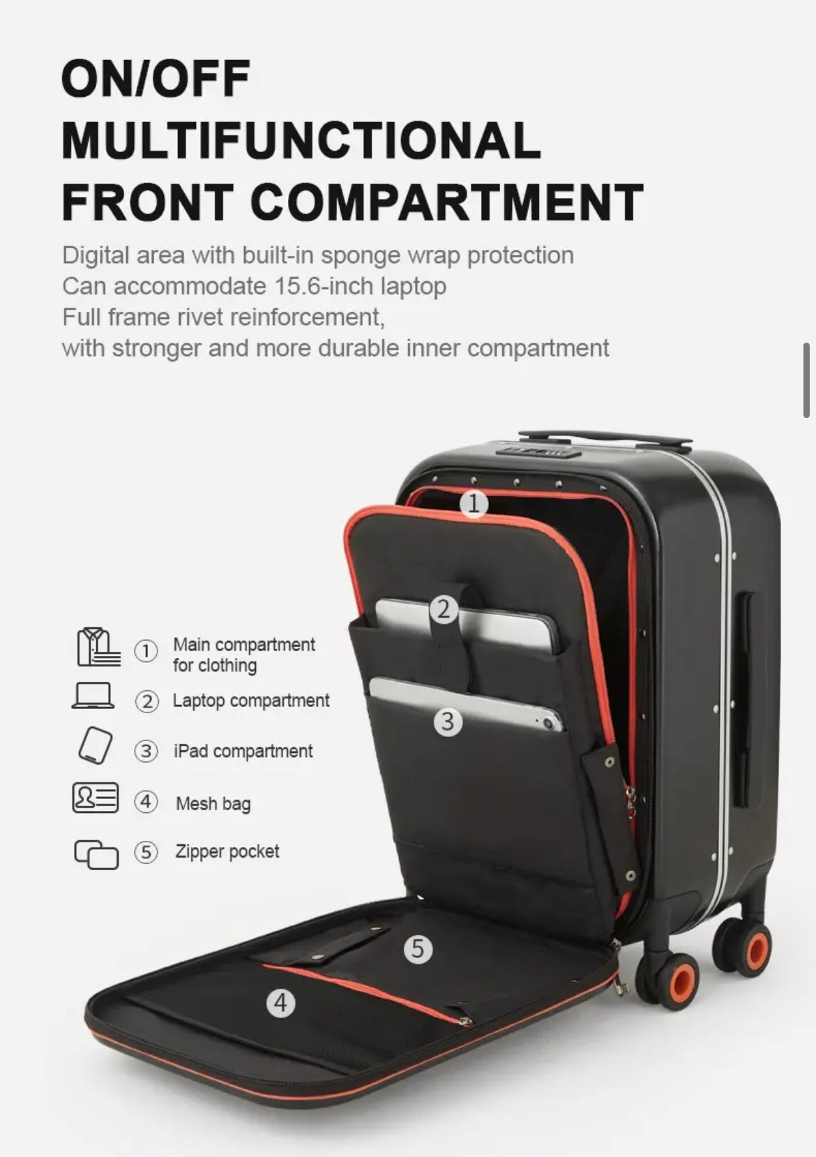 Black Mixi Carryon/Cabin Fit (10kilos)