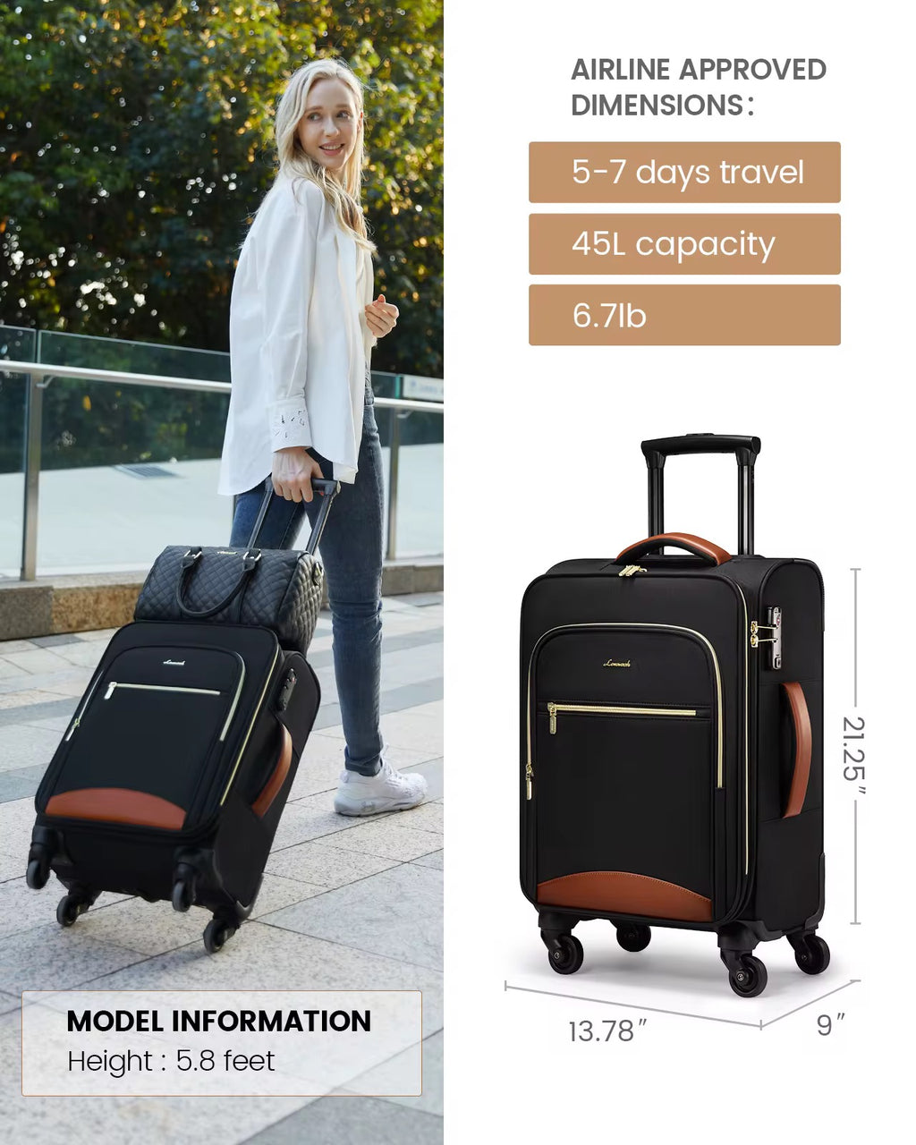 Wanderlust Traveler Carry-on By Lovevook (20inch)