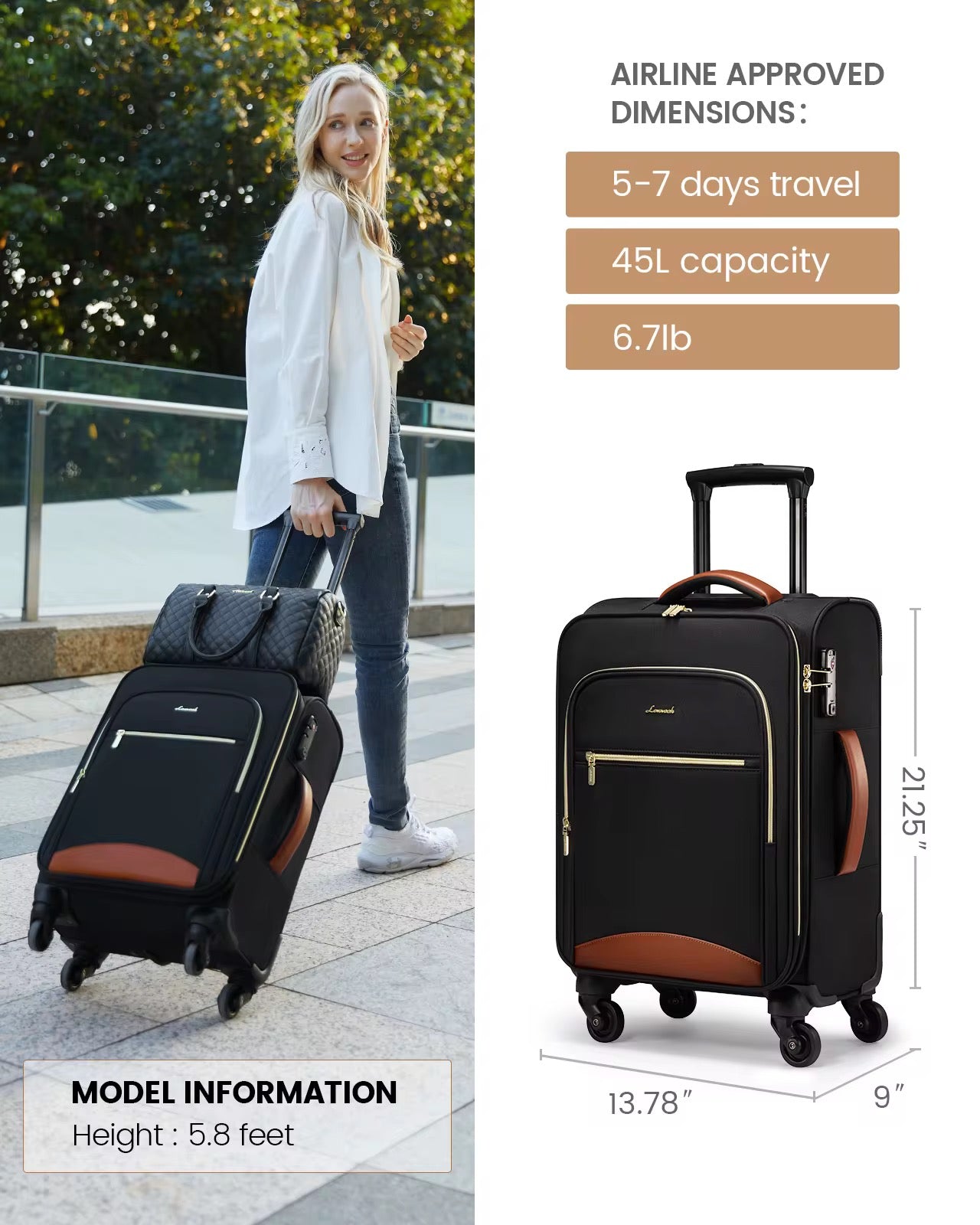 Wanderlust Traveler Carry-on By Lovevook (20inch)