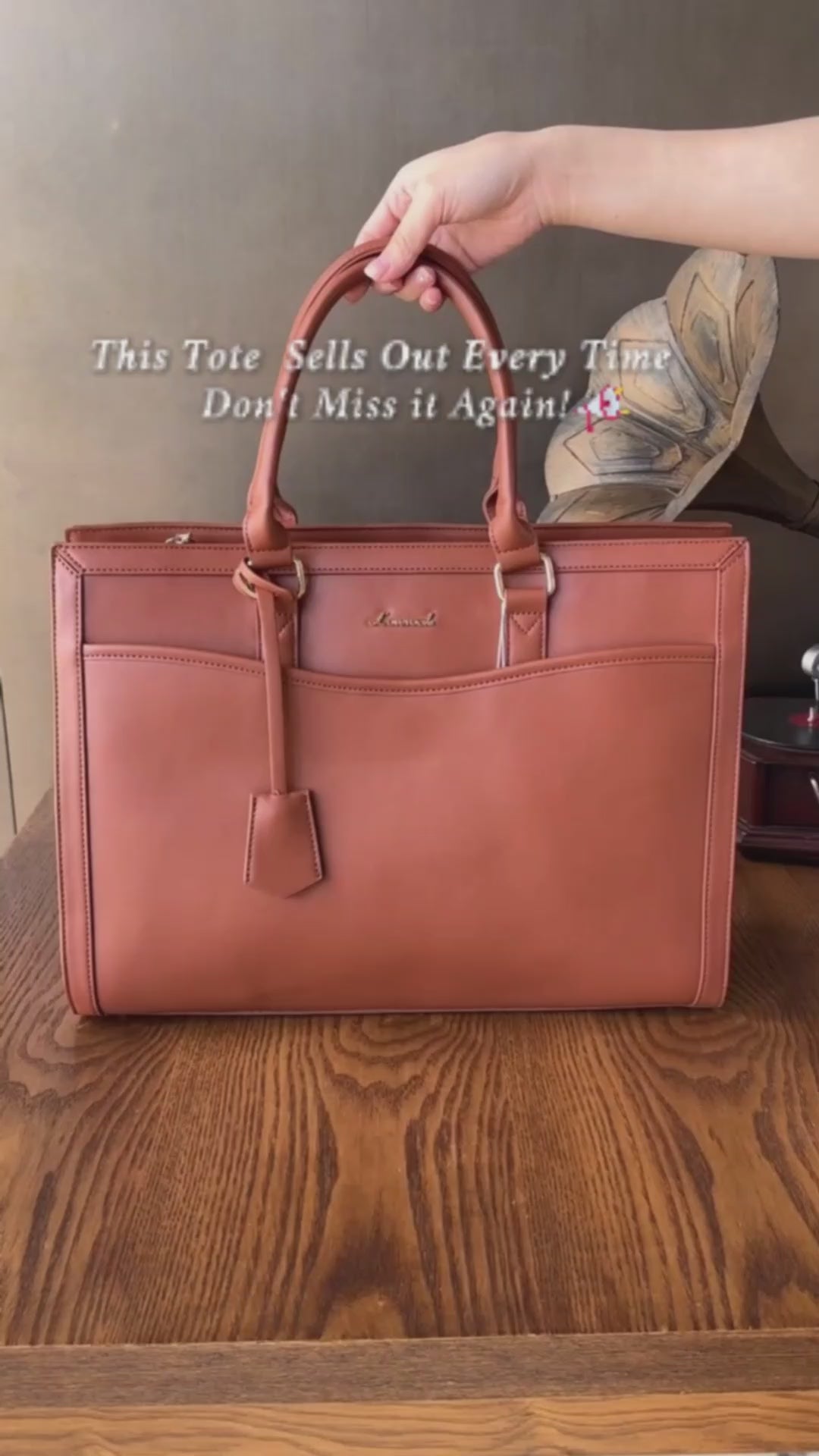 🍂 The Poléne Bag 🍂 ( Full Brown )15.6inch