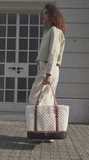 Grace Quilted Tote (15.6 inch) 🤍