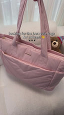 2Pcs Lightweight puffy Tote Bag( 15.6inch ) 💕 2026 Design