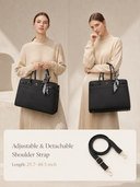 Lovevook Noir Élitaire Tote (15.6”)External Laptop Compartment.