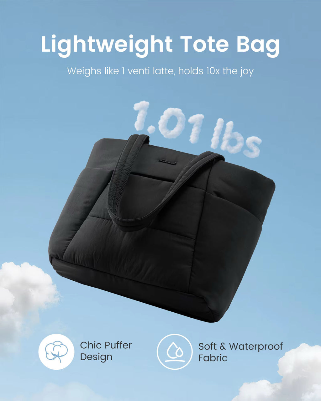 Lovevook Blush Puffy Tote (2026 Edition)15.6 inch