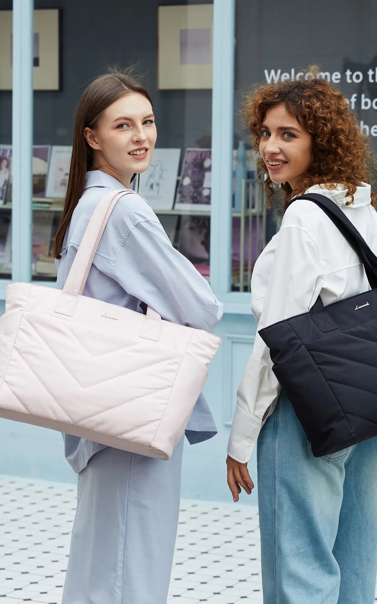 2Pcs Lightweight puffy Tote Bag( 15.6inch ) 💕 2026 Design