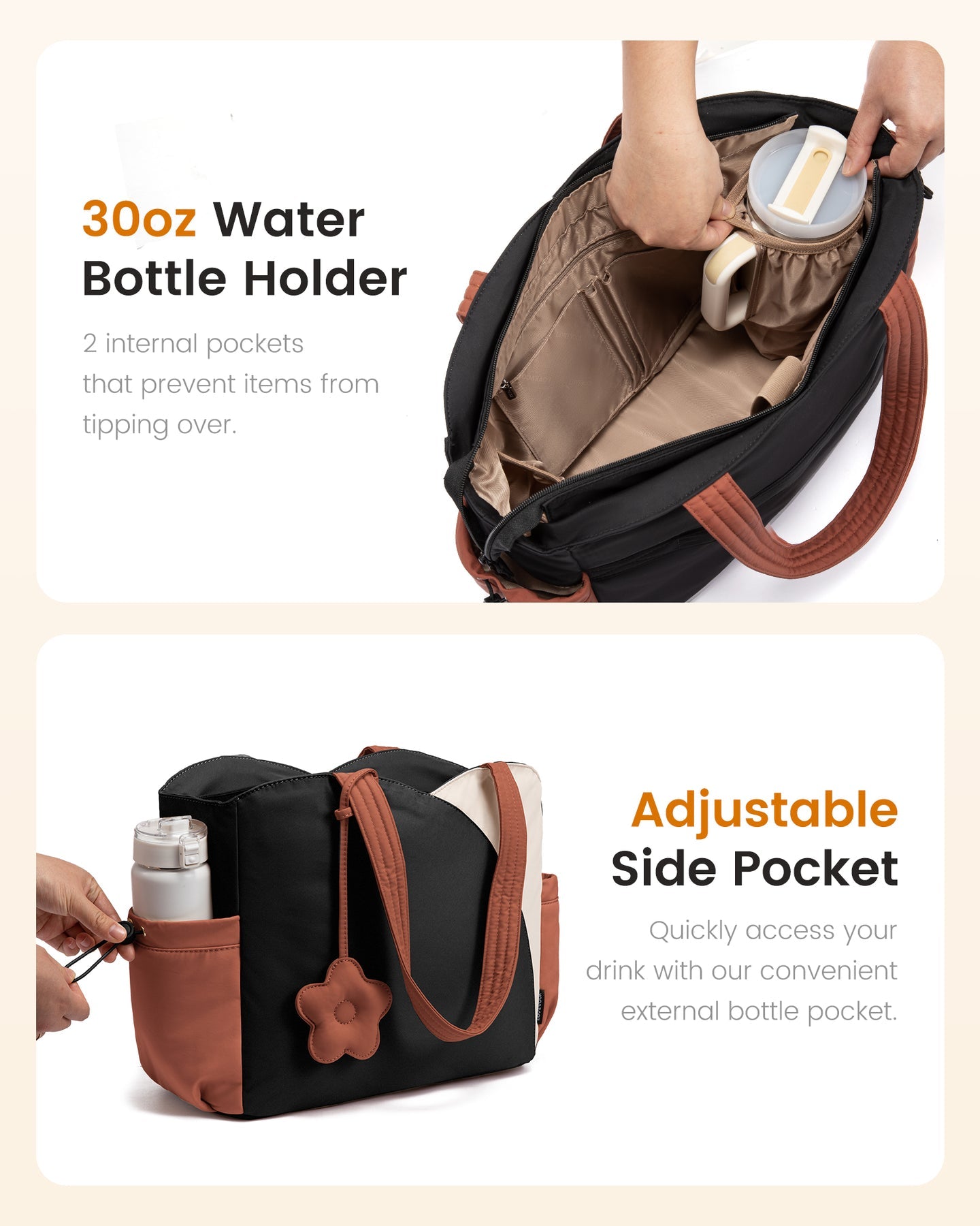 Élise puffy Tote (15.6 inch)