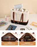 Grace Quilted Tote (15.6 inch) 🤍