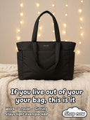 2Pcs Lightweight puffy Tote Bag( 15.6inch ) 💕 2026 Design