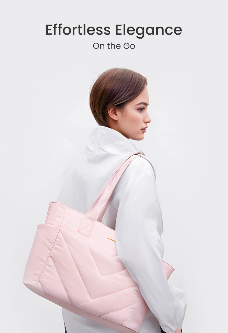 2Pcs Lightweight puffy Tote Bag( 15.6inch ) 💕 2026 Design