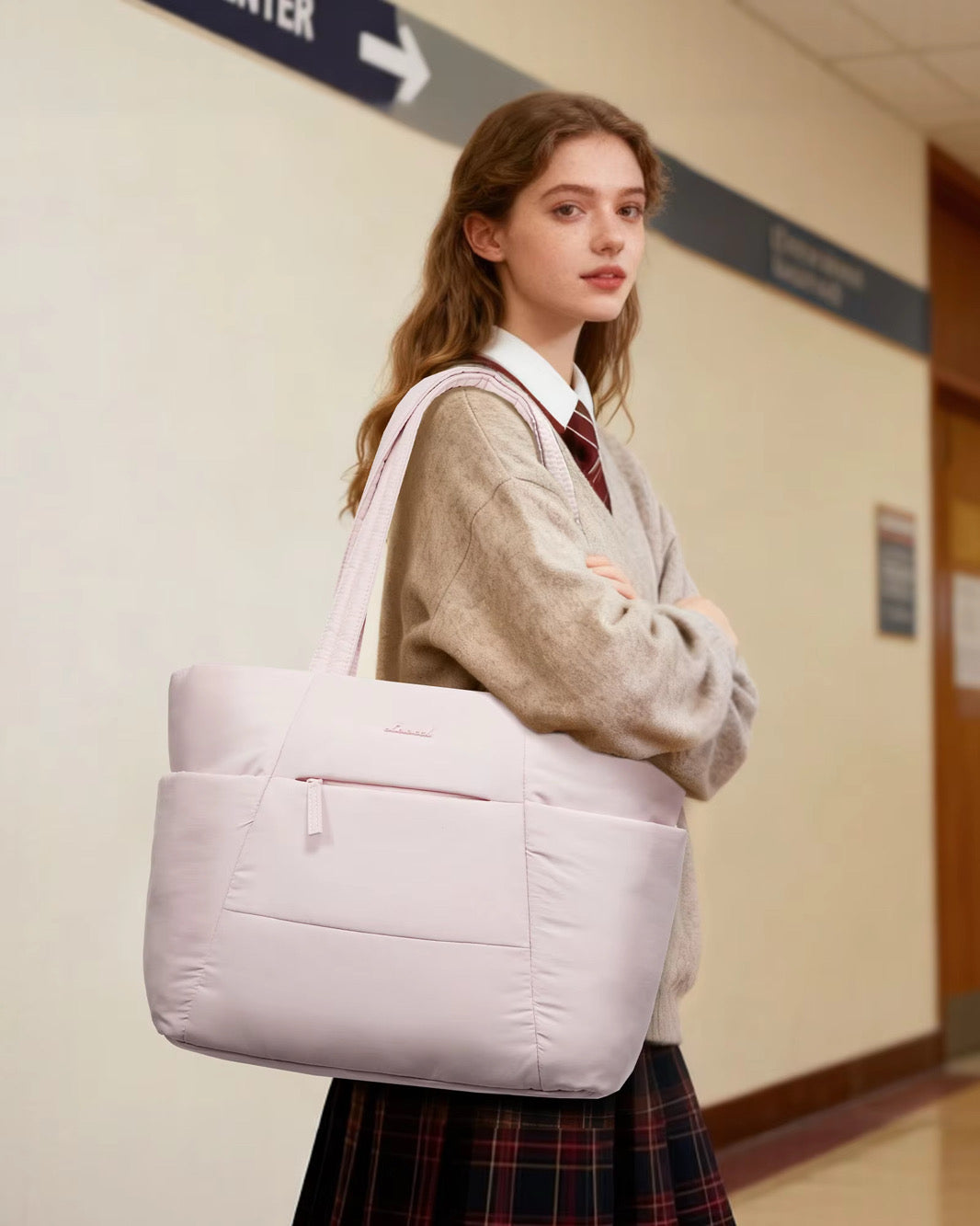 Lovevook Blush Puffy Tote (2026 Edition)15.6 inch