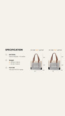 Grace Quilted Tote (15.6 inch) 🤍