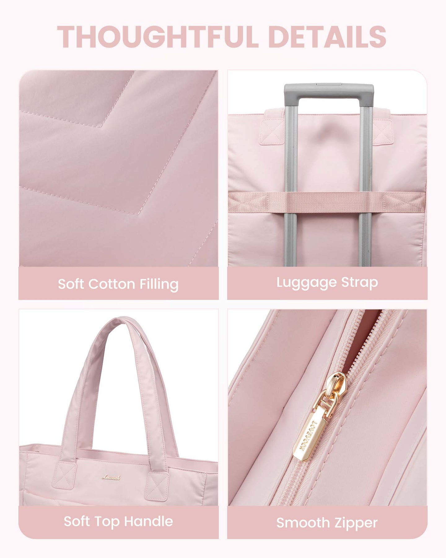 2Pcs Lightweight puffy Tote Bag( 15.6inch ) 💕 2026 Design