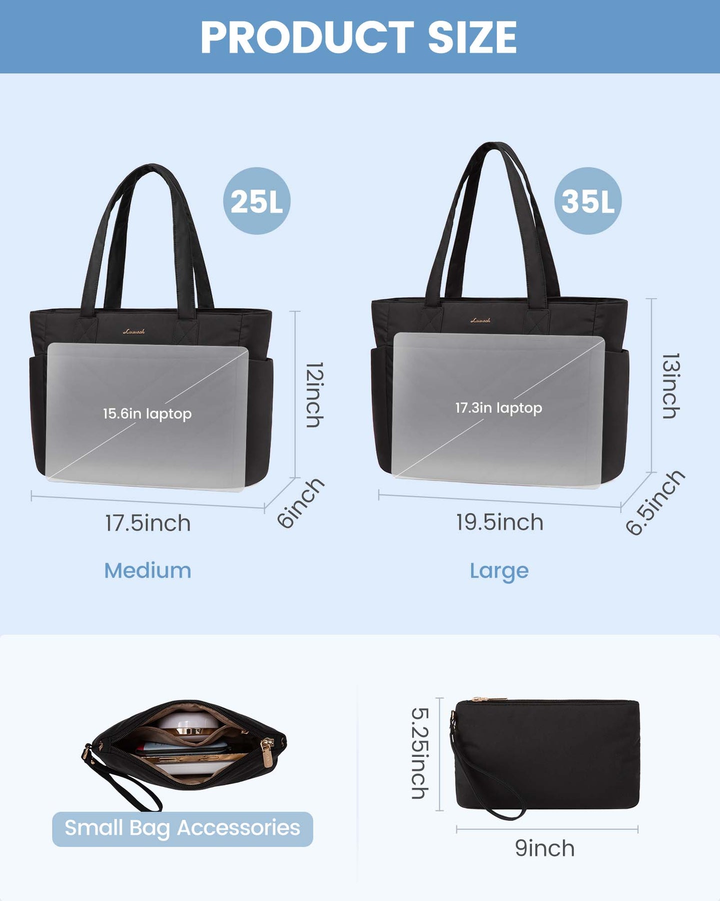 2Pcs Lightweight puffy Tote Bag( 15.6inch ) 💕 2026 Design