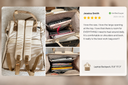 The Aurelia – Cream & Taupe , 17"laptop Backpack