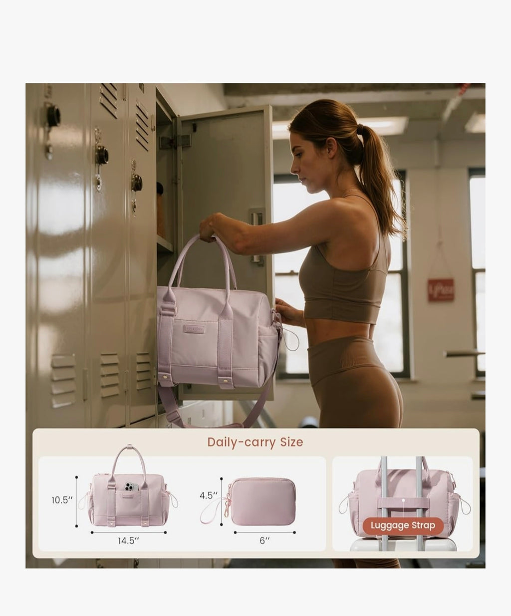 Blush Aura (waterproof)Gym Bag💕