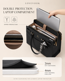 Lovevook Noir Élitaire Tote (15.6”)External Laptop Compartment.