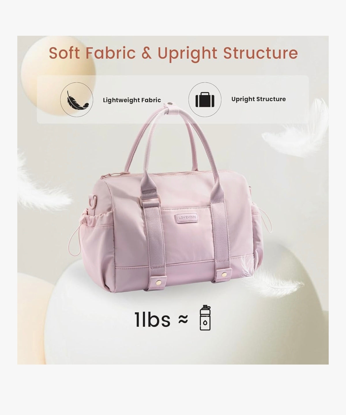 Blush Aura (waterproof)Gym Bag💕