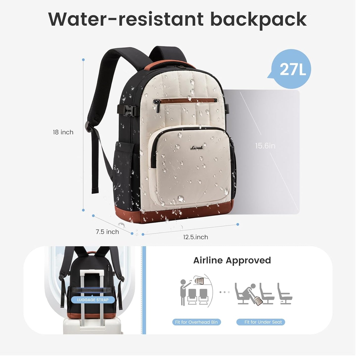 The Puffline waterproof Backpack (15.6inch)